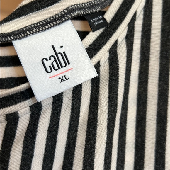 CAbi London Tank Top In Black & White Stripe Style Number 3417 - Picture 5 of 6